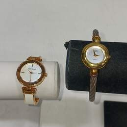 Women's Gold Tones Anne Klein Wristwatch Collection of Two
