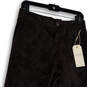 NWT Womens Gray Snake Print Flat Front Straight Leg Ankle Pants Size 6 image number 3