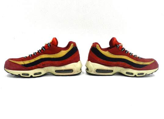 Nike Air Max 95 Red Crush Wheat Gold Men's Shoe Size 8.5 image number 6