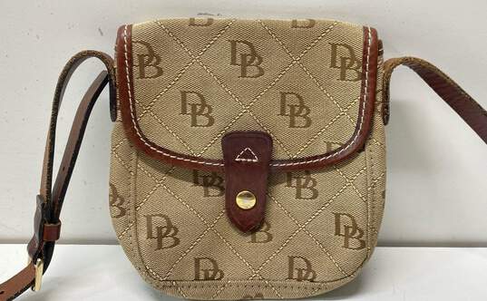 Dooney & Bourke DB Signature Canvas Pouch Crossbody Bag image number 2
