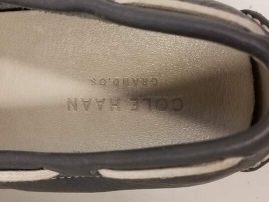 Cole Haan Men's Gray/White Grant Leather Escape Slip-on Driving Moccasin Sz. 8M image number 8