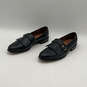 Mens Montague 05477 Black Leather Almond Toe Slip-On Loafer Shoes Size 10 A image number 4