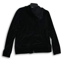 Lauren Ralph Lauren Womens Black Long Sleeve Full-Zip Hoodie Size Large alternative image