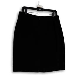 Womens Black Green Striped Stretch Back Zip Straight & Pencil Skirt Size 10 alternative image
