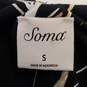 SOMA Women Black Floral Dress SZ S NWT image number 4