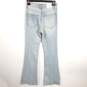 Express Women Blue High Rise Flared Jeans Sz 0 NWT image number 2