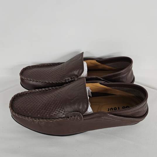 Go Tour Brown Leather Loafers image number 2