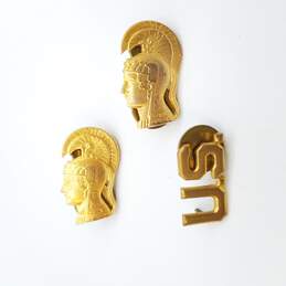 Vintage Gold Tone Centurion Pins and US pin collection