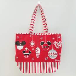 Disneyland Resort Mickey Mouse Christmas Tote Red