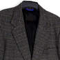 Mens Gray Notch Lapel Flap Pocket Long Sleeve Two Button Blazer Size 44 image number 3
