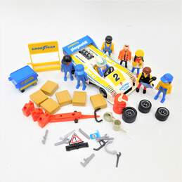 Playmobil Racecar Pit Stop Toy Set