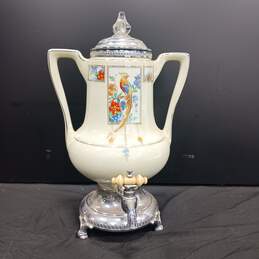 Vintage Royal Rochester Pheasant Porcelain Coffee Percolator