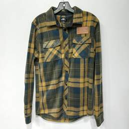 O'Neill Glacier Plaid SuperFleece Flannel Shirt Size S NWT