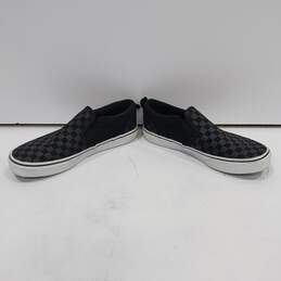 Vans Black Check Slip On Sneakers Youth's Size 6 alternative image