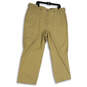 NWT Mens Tan Flat Front Straight Leg Slash Pocket Chino Pants Size 42/30 image number 1