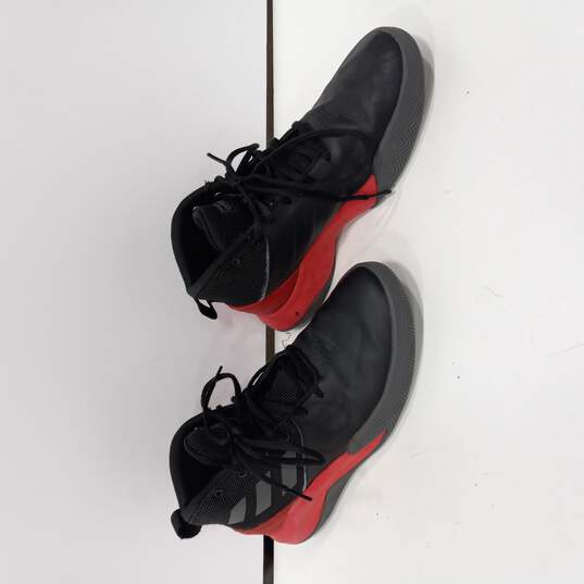 Men's Red & Black Basketball Shoes Size 9.5 image number 1