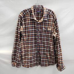 Patagonia Organic Cotton Fjord Flannel Button Up Shirt Size L