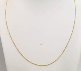 Fancy 21k Yellow Gold Chain Necklace 3.0g