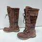 Sketchers Women's Chocolate Patterned Winter Boots Size 7 image number 2
