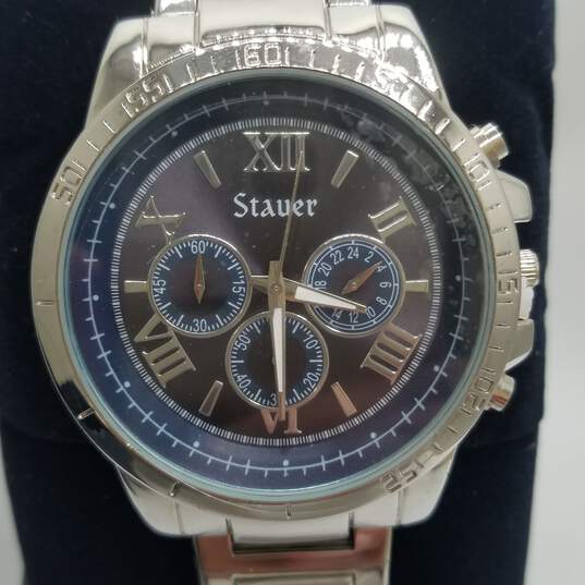 Men's Stauer Stainless Steel Watch image number 2