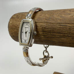 Designer Brighton Venezia Two-Tone Toggle Clasp Bracelet Analog Wristwatch