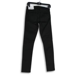 NWT Womens Black Denim 5-Pocket Design Skinny Leg Jeans Size 0/24 alternative image
