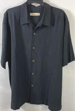 Tommy Bahama Men Black Button Up Shirt XL