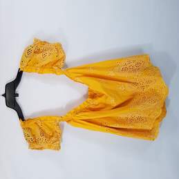 Taylor & Sage Women Short Sleeve Top L Yellow alternative image