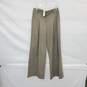 Amadi Taupe Pleated High Wise Wide Leg Pant WM Size M NWT image number 1