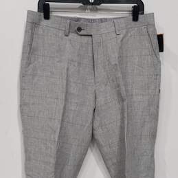 Bar III Gray/Tan Slim fit Dress Pants Size 33Wx32L NWT alternative image