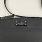 Kate Spade Womens Black Leather Zip Buckle Adjustable Strap Crossbody Bag Purse image number 6