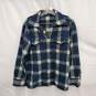 Pendleton WM's Blue Plaid Flannel Half Button Shirt Size S image number 1