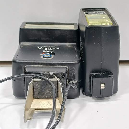 Bundle of 3 Assorted Vivitar Camera Flashes w/Boxes image number 3