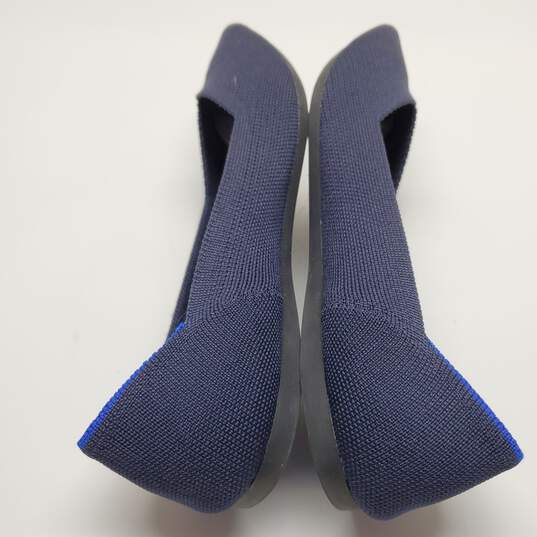Rothy's The Point Women’s Navy Blue Knit Slip-on Loafers Pointed Toe Size 9.5 image number 3