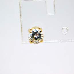 14K Yellow Gold 0.46 CT Round Diamond Single Stud Earring 0.3g alternative image