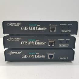 3 Black Box Servswitch Brand CAT5 KVM Extender 2 Remote, 1 Local; and Century Tap By Shomiti Systems alternative image