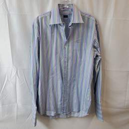 Paul Smith London Multicolor Striped Button Up Top Size 16.5
