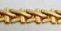 Elegant 14K Two Tone Yellow & Rose Gold Fancy Link Panel Bracelet 12.8g image number 3