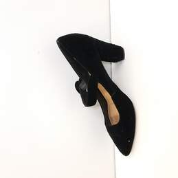 Tahari Suede Heels Black Size 9M alternative image