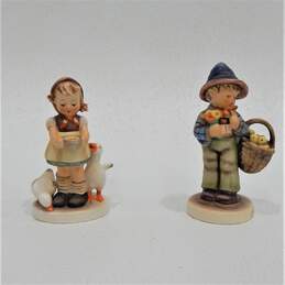 VNTG Hummel by Goebel Brand 197 Girl with Geese and 373 Easter Greetings! (Set of 2)