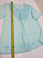 Lightweight Blue 2 Piece Women's Top & Bottom Set No Size Tag image number 4