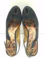 Sam Edelman Novato Black Suede Platform Slingback Peep Toe Pump Heels Shoes Size 9.5 M image number 8