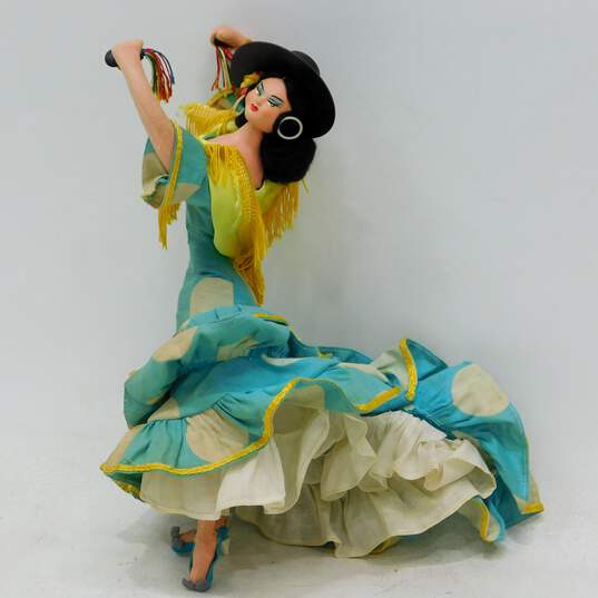 Lot of 4 Vintage 50s Lanya Travel Souvenir Cloth Doll Figurine Handmade image number 12