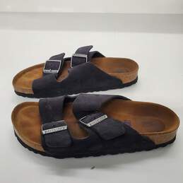 Birkenstock Arizona Black Suede Slide Sandals Size 5 Men's / 7 Women's alternative image