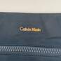Calvin Klein Womens Navy Blue Brown Adjustable Strap Zipper Crossbody Bag Purse image number 5