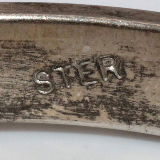 Artisan TL Signed Sterling Silver "Wilder" Cuff Bracelet - 18.06g image number 7