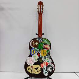 Yamaha Classical Acoustic Guitar With Stickers And Drawing alternative image