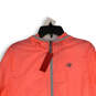 NWT Womens Pink Long Sleeve Hooded Full-Zip Windbreaker Jacket Size L image number 3