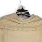 NWT Womens Cream Knitted Long Sleeve Pullover Sweater Size Small image number 3