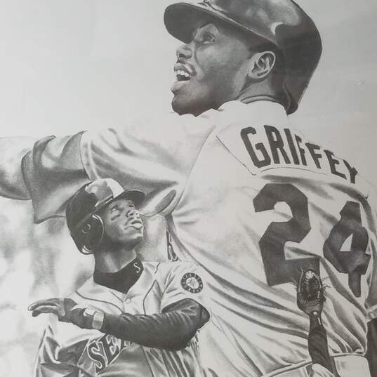 Buy the Framed Ken Griffey Jr. Seattle Mariners Sketched Print